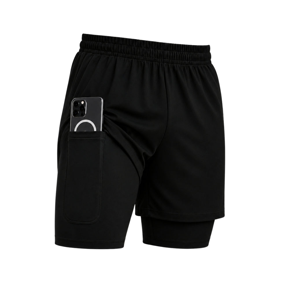 Short 2 en 1 avec compression intégrée
