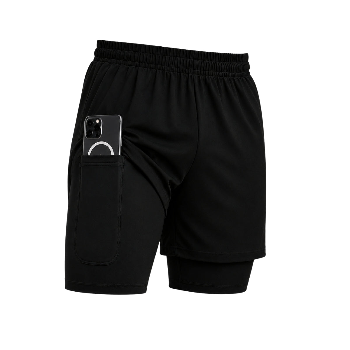 Short 2 en 1 avec compression intégrée