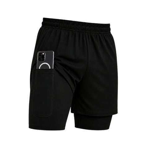Short 2 en 1 avec compression intégrée
