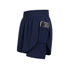 Short 2 en 1 avec compression intégrée ( femme )