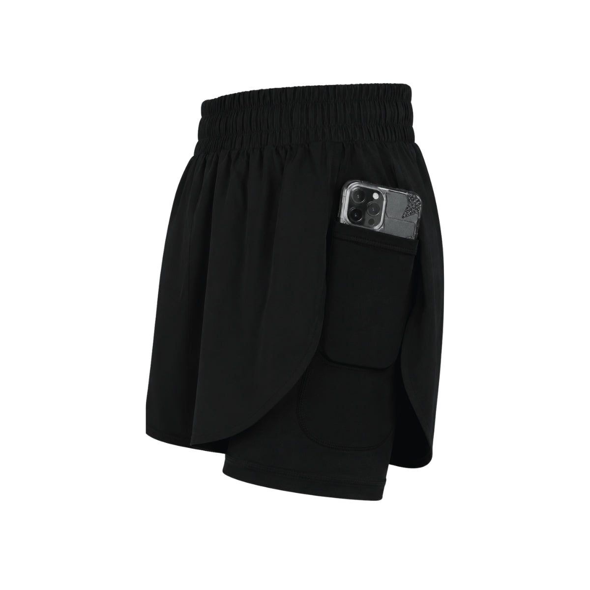 Short 2 en 1 avec compression intégrée ( femme )